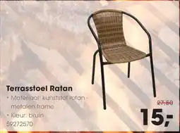 HANOS Terrasstoel Ratan aanbieding