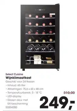 HANOS Select Cuisine Wijnklimaatkast aanbieding