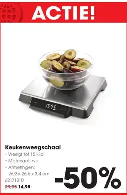 HANOS HENDI keukenweegschaal aanbieding
