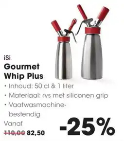 HANOS iSi Gourmet Whip Plus aanbieding