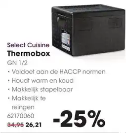 HANOS Select Cuisine Thermobox GN 1/2 aanbieding