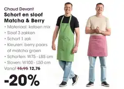 HANOS Chaud Devant Schort en sloof Matcha & Berry aanbieding