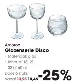 HANOS Arcoroc Glazenserie Disco aanbieding