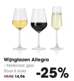 HANOS Wijnglazen Allegra aanbieding