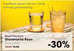 HANOS Royal Leerdam Glazenserie Rayo aanbieding