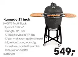 HANOS Kamado 21 inch aanbieding