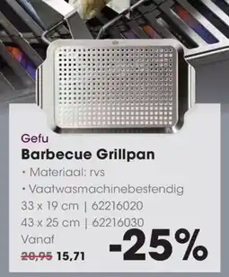 HANOS Gefu Barbecue Grillpan aanbieding