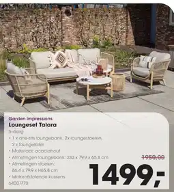 HANOS Garden Impressions Loungeset Talara aanbieding