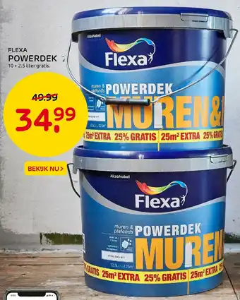 Praxis FLEXA Powerdoek 12.5L aanbieding