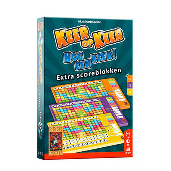 Wehkamp 999 Games Keer op Keer Scoreblok 3 stuks Level 2, 3 en 4 uitbreidingsspel aanbieding