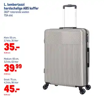 Makro L. lambertazzi hardschalige ABS koffer 55cm aanbieding