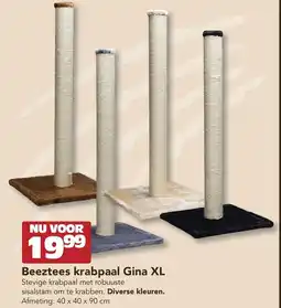 Discus Beeztees krabpaal Gina XL aanbieding