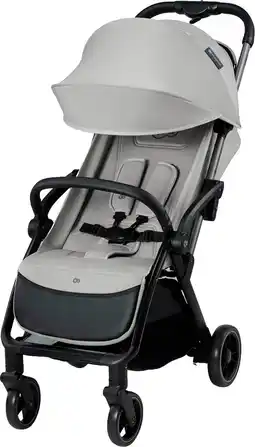 Bol.com Kinderkraft APINO - Buggy - Lichtgewicht 7,5 kg - Compact inklapbaar - Grote zonnekap - Grijs aanbieding