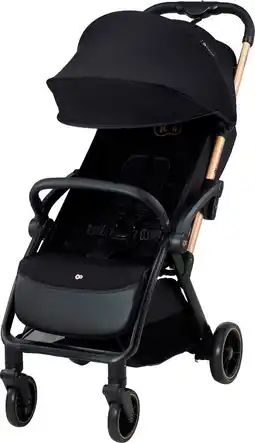 Bol.com Kinderkraft APINO - Buggy - Lekvrije wielen - Automatisch inklapbaar - Tot 22 kg - Zwart aanbieding