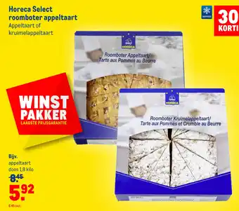 Makro Horeca Select roomboter appeltaart aanbieding