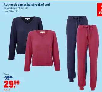 Makro Authentic dames huisbroek of trui aanbieding