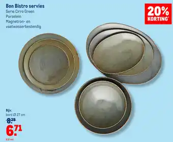 Makro Bon Bistro servies aanbieding