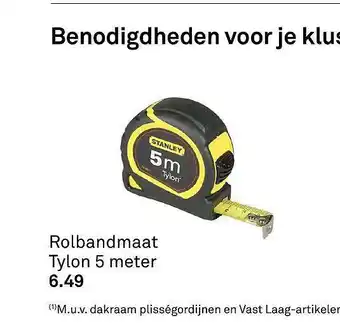 Karwei Rolbandmaat Tylon 5 meter aanbieding