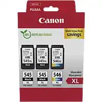 MediaMarkt Canon Pg-545xl (x2)/cl-546xl Multicolor aanbieding