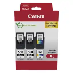 MediaMarkt Canon Pg-560xl(x2)/cl-561xl Multicolor aanbieding