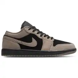 Foot Locker Jordan 1 Low Sneakers Heren - Zwart - Maat 40.5 - Suède aanbieding