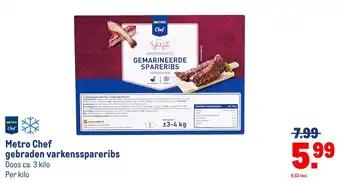 Metro Chef gebraden varkensspareribs