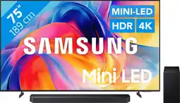 Coolblue Samsung Mini-led 75 M73H (2026) + Samsung HW-Q600F (2025) aanbieding