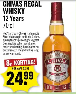 Dirck 3 Chivas Regal Whisky 12 Years aanbieding