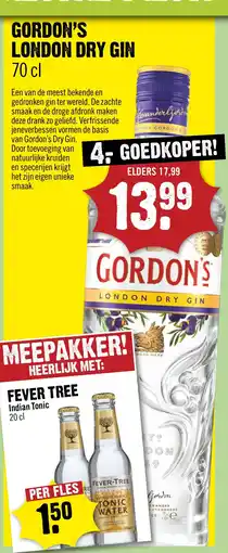 Dirck 3 Gordon's London Dry Gin aanbieding