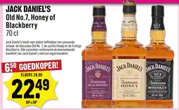 Dirck 3 Jack Daniel's Old No.7, Honey of Blackberry aanbieding