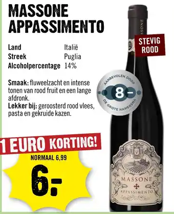 Dirck 3 Massone Appassimento aanbieding