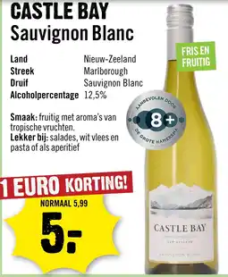 Dirck 3 Castle Bay Sauvignon Blanc aanbieding