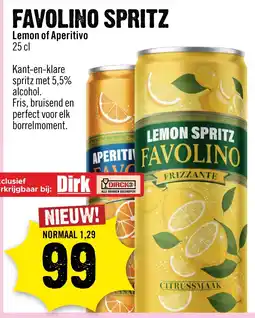 Dirck 3 favolino spritz aanbieding