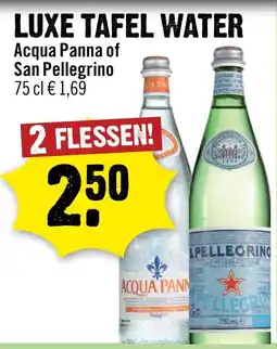 Dirck 3 Acqua Panna of San Pellegrino aanbieding
