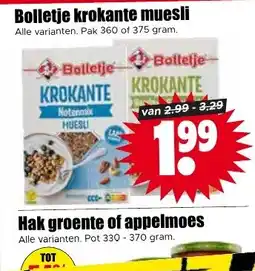 Dirck 3 Bolletje krokante muesli aanbieding