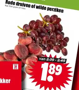 Dirck 3 Rode druiven of wilde perziken aanbieding