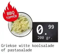 Naanhof Griekse witte koolsalade of pastasalade aanbieding