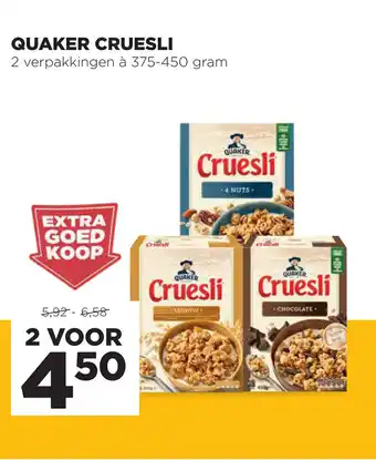 Jumbo QUAKER CRUESLI aanbieding