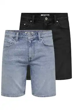 Wehkamp ONLY & SONS ONSWEFT denim regular short multi - (set van2) aanbieding