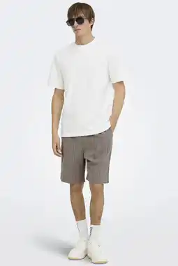 Wehkamp ONLY & SONS loose fit casual short met linnen - falcon aanbieding
