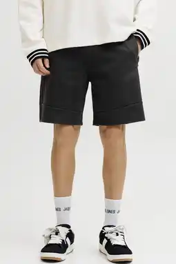 Wehkamp JACK & JONES PANTS STUDIO JPSTGORDON regular sweatshort zwart aanbieding