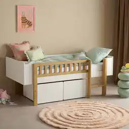 Wehkamp NOUS Kids kinderhalfhoogslaper met lades Seto (90x200 cm) aanbieding