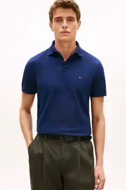 Wehkamp Tommy Hilfiger regular polo Donkerblauw aanbieding