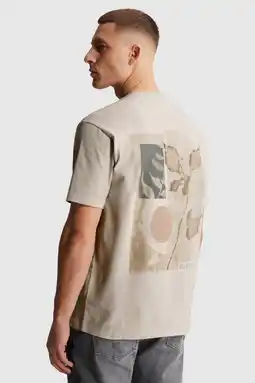 Wehkamp Cast Iron relaxed T-shirt met backprint ecru aanbieding