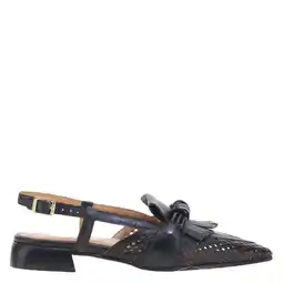 Wehkamp Mjus leren slingback loafers zwart aanbieding