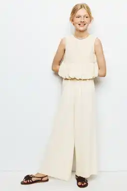 Wehkamp Mango Kids casual broek - beige aanbieding