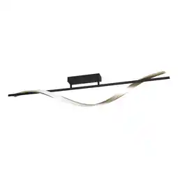 Wehkamp EGLO Conaprato Plafondlamp - LED - Zwart, Goud, Wit aanbieding