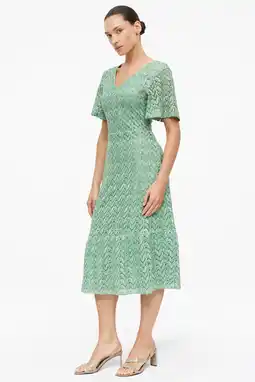 Wehkamp s.Oliver BLACK LABEL midi jurk groen aanbieding