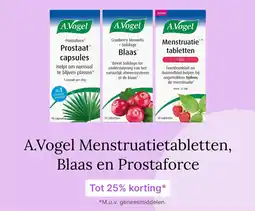 De Online Drogist A.Vogel Menstruatietabletten, Blaas en Prostaforce aanbieding