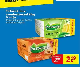 Kruidvat Pickwick thee aanbieding